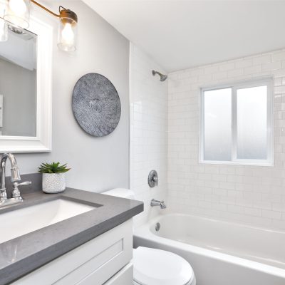 modern bathroom remodeling project