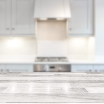 countertop installation on kitchen remodeling project by general contractor